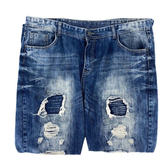 ENCRYPTED Distressed Denim Jeans - Picture 2 of 16